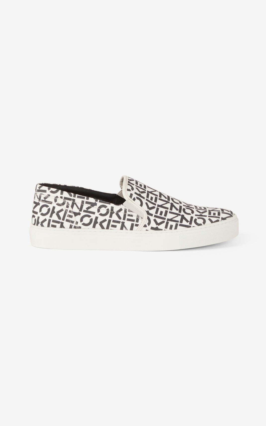 Kenzo K Skate Monogram laceless Tornacipő Férfi Szürke | ID.712822